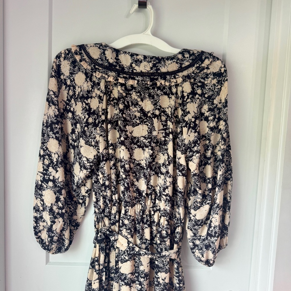 LC Lauren Conrad Ruffle Chiffon Shirt Dress Size Medium NEW WITH TAGS - Picture 4 of 10